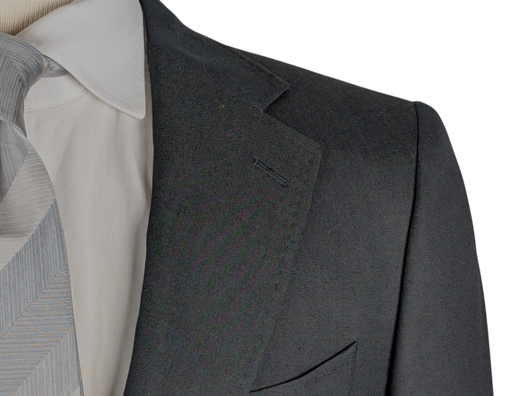 Benjamin x Zegna Suit Dark Charcoal Grey Wool/Silk