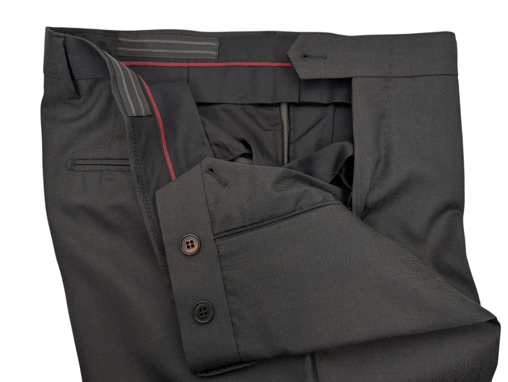 Benjamin x Zegna Suit Dark Charcoal Grey Wool/Silk