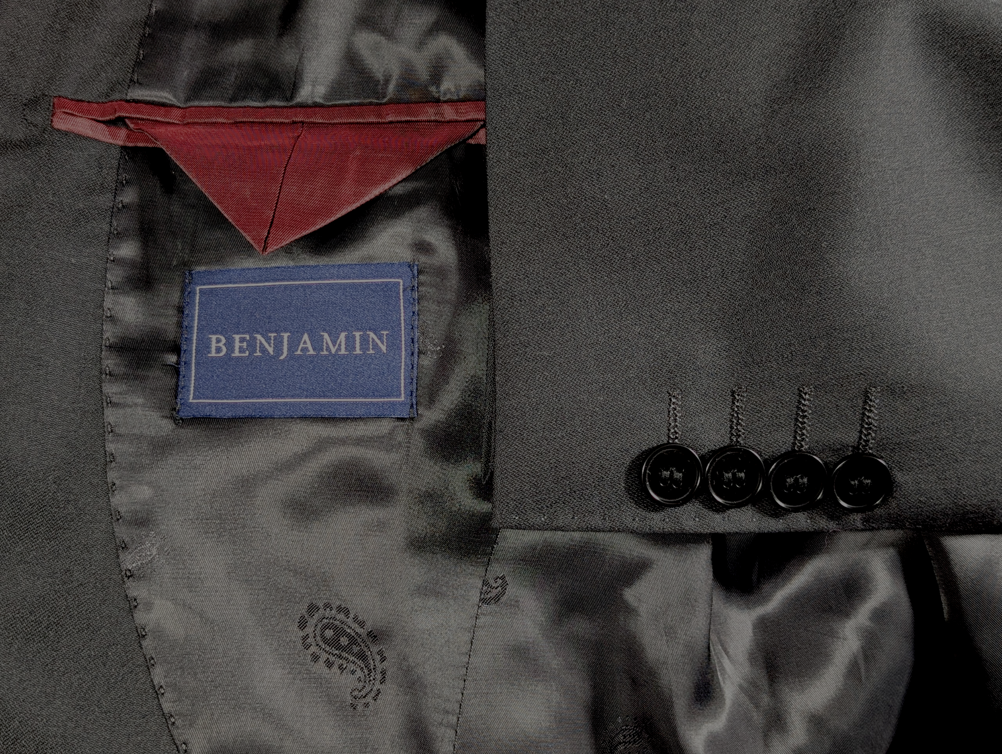 Benjamin x Zegna Suit Dark Charcoal Grey Wool/Silk