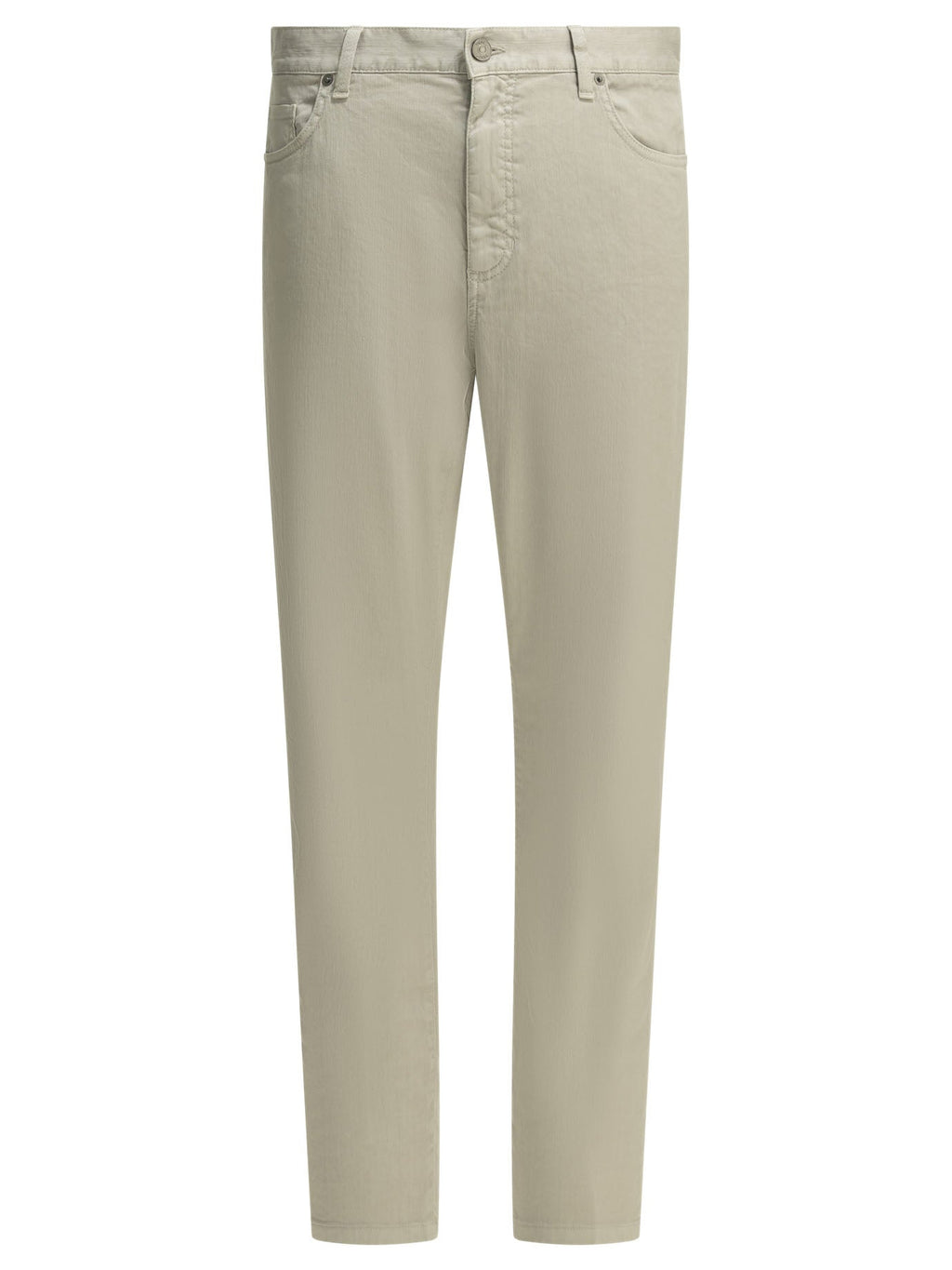 Zegna Roccia Straight Leg Jeans Grey Men