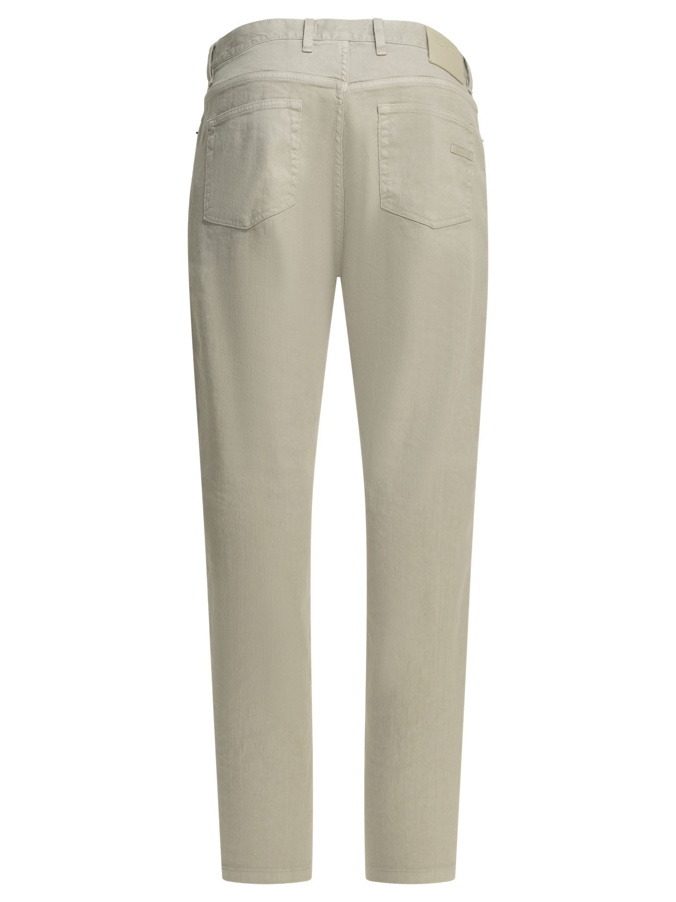 Zegna Roccia Straight Leg Jeans Grey Men