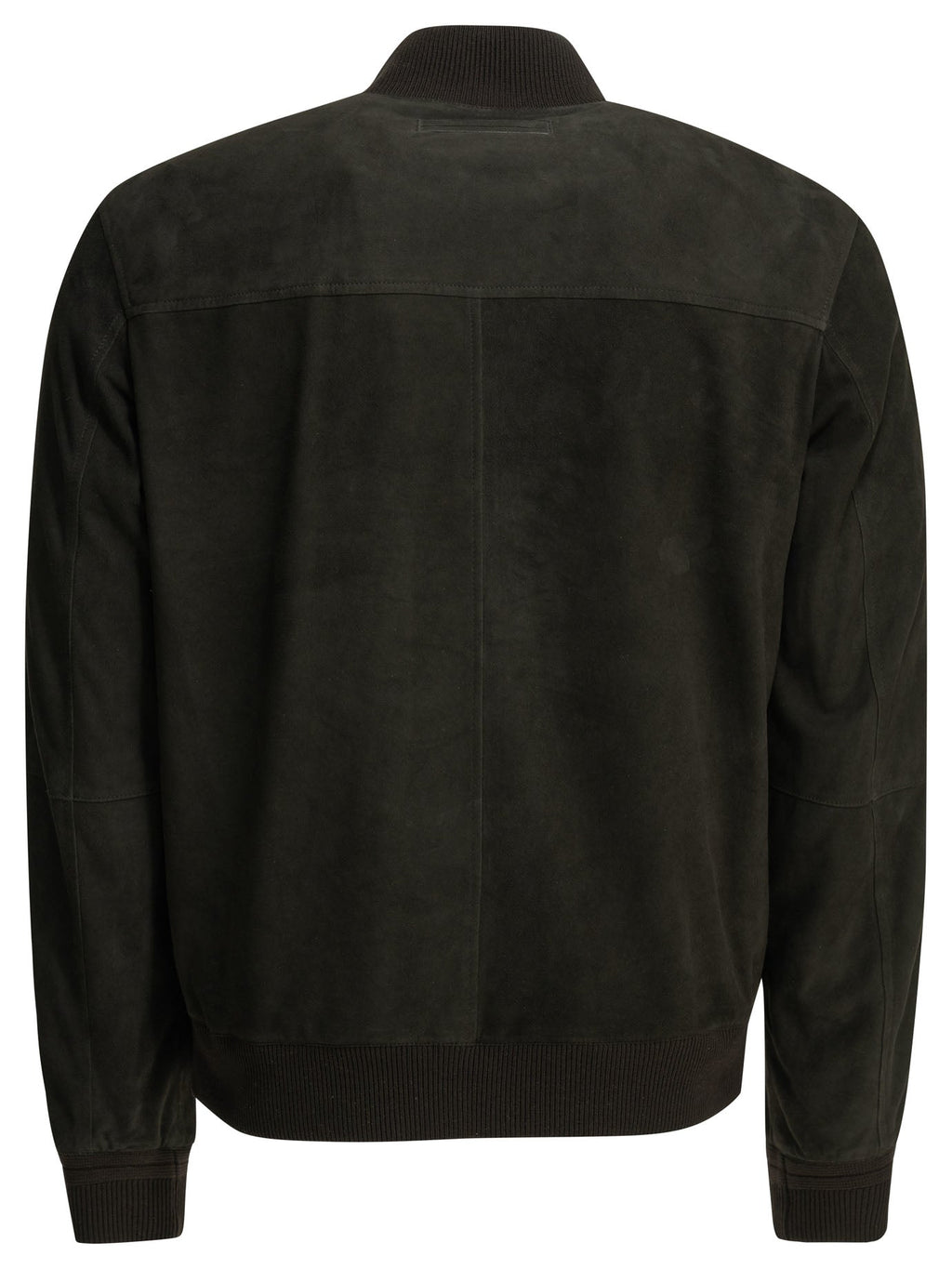Zegna Suede Leather Jacket Brown Men