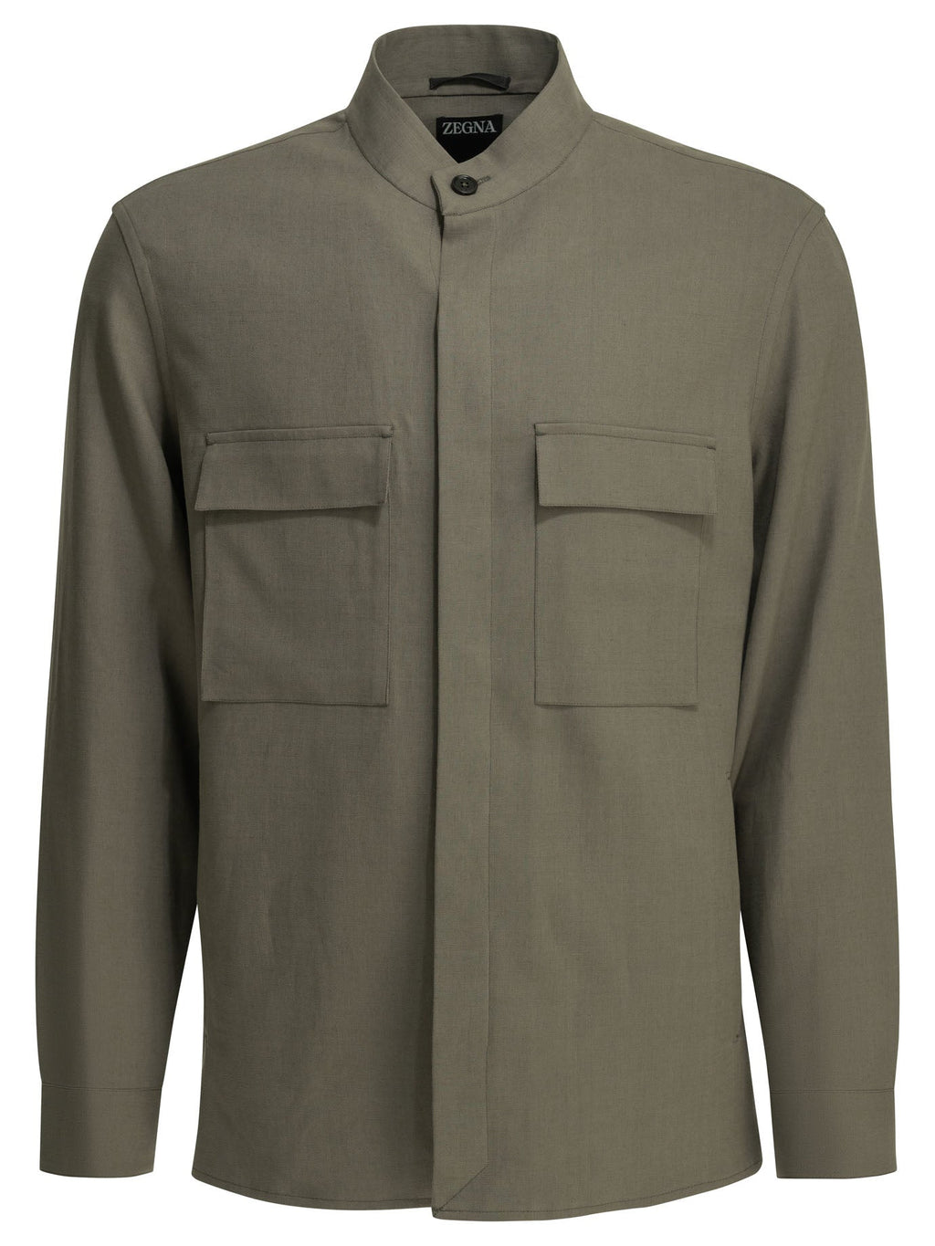 Zegna Overshirt Jacket Brown Men