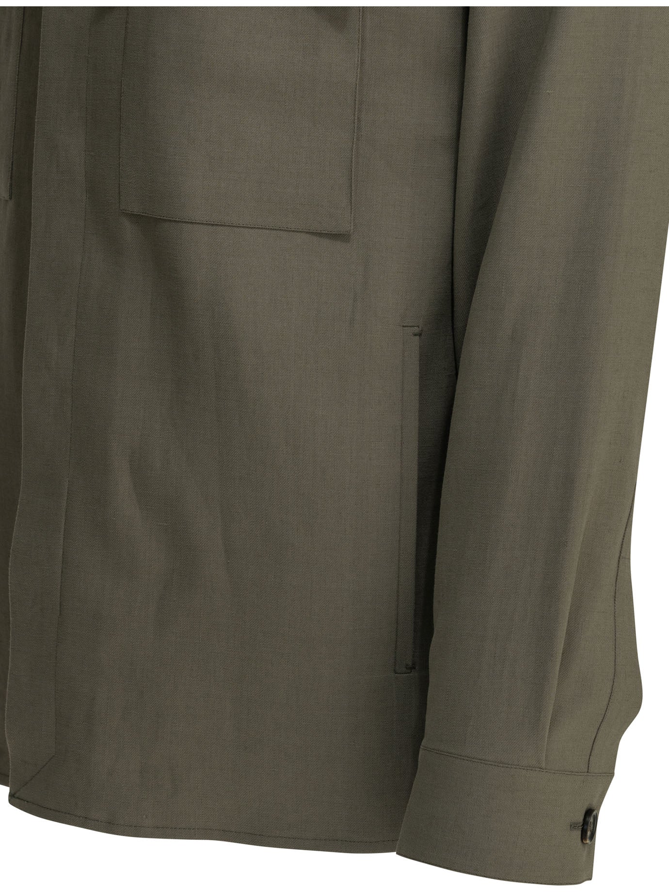 Zegna Overshirt Jacket Brown Men