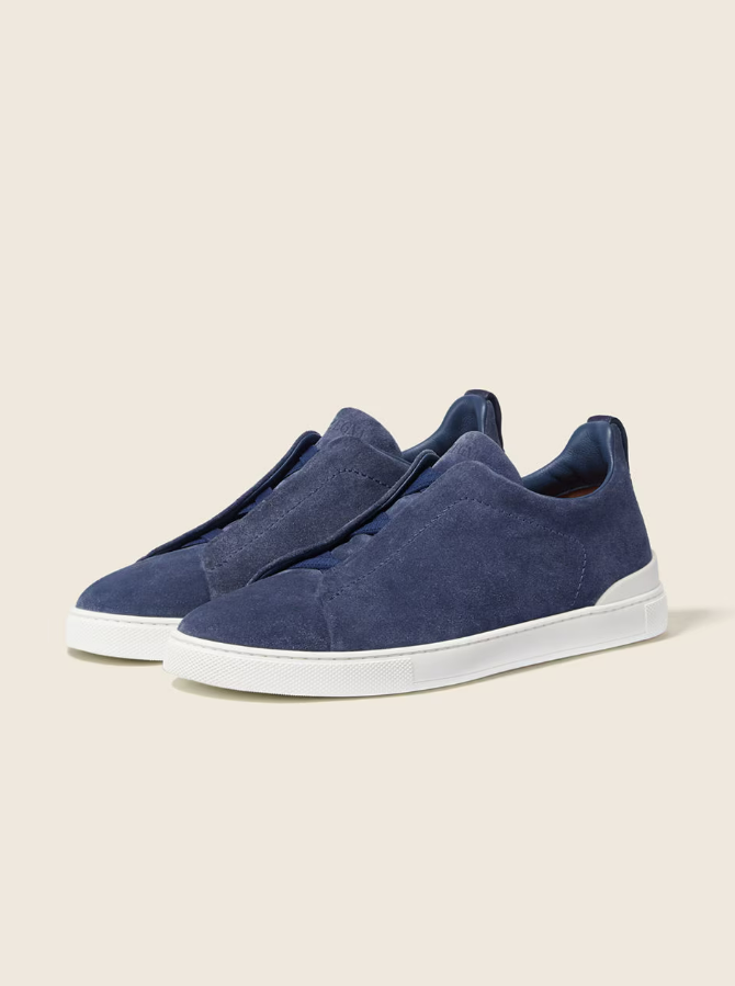 Zegna Triple Stitch Low Top Sneaker