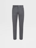 Grey Stone-washed Wool Roccia Pants