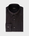 Black Premium Cotton Twill Shirt