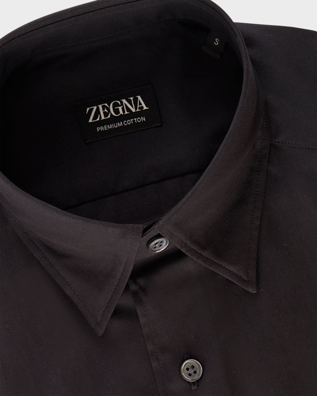 Black Premium Cotton Twill Shirt