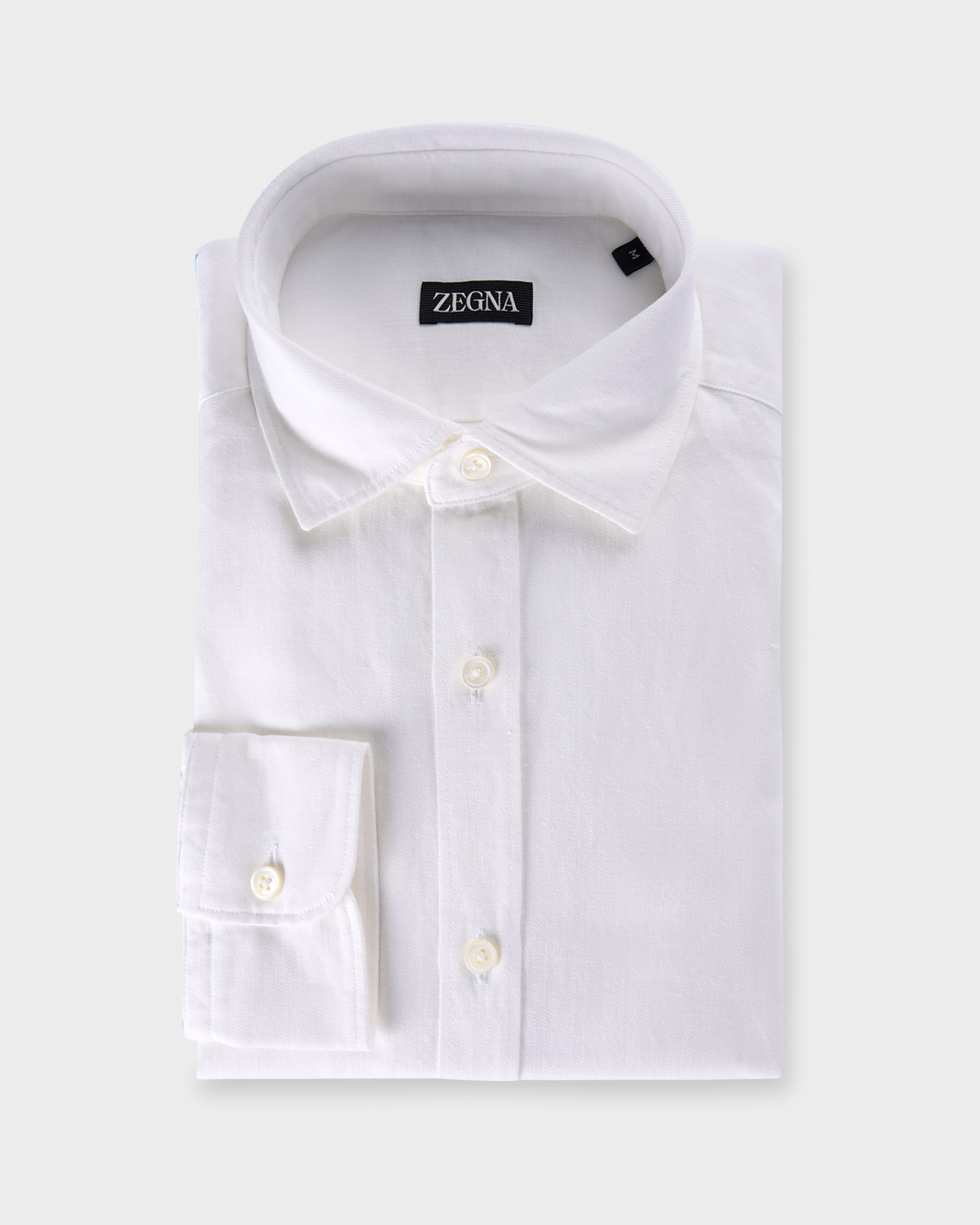 Off White Premium Cotton Twill Shirt