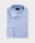 Light Blue Pinstripe Oasi Linen Shirt
