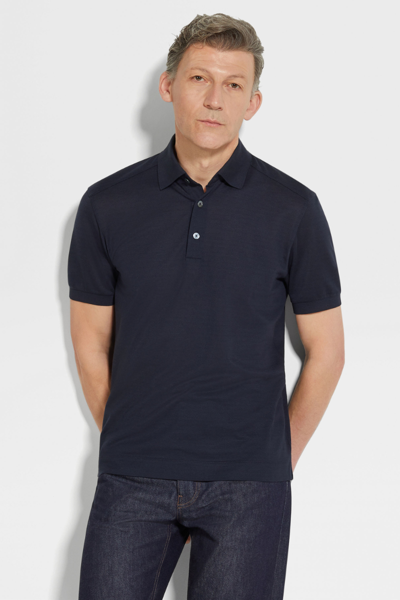 Cotton Silk Polo