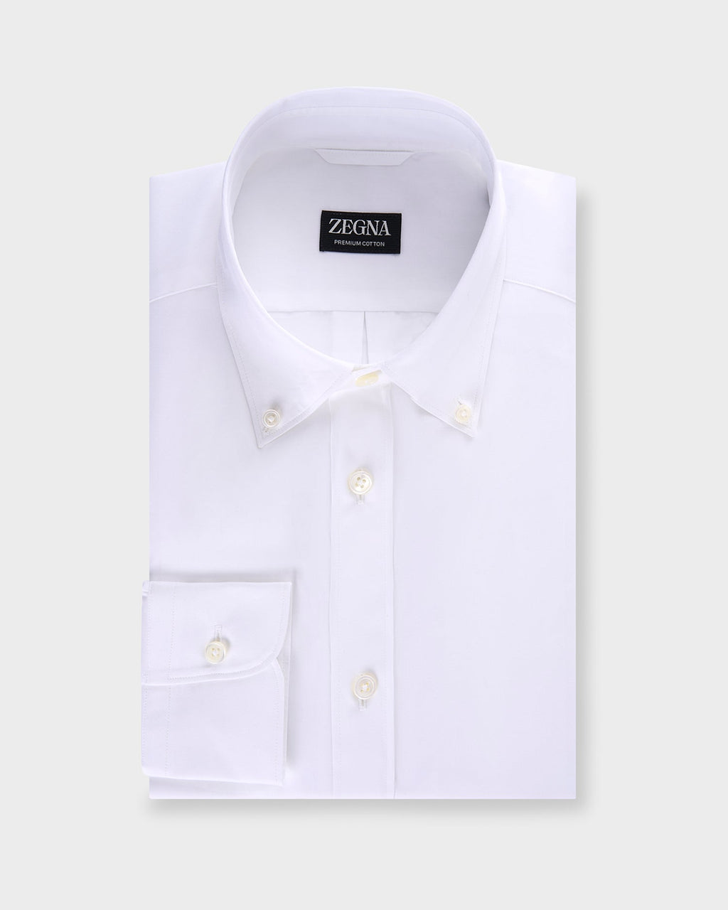 White Premium Cotton Twill Shirt