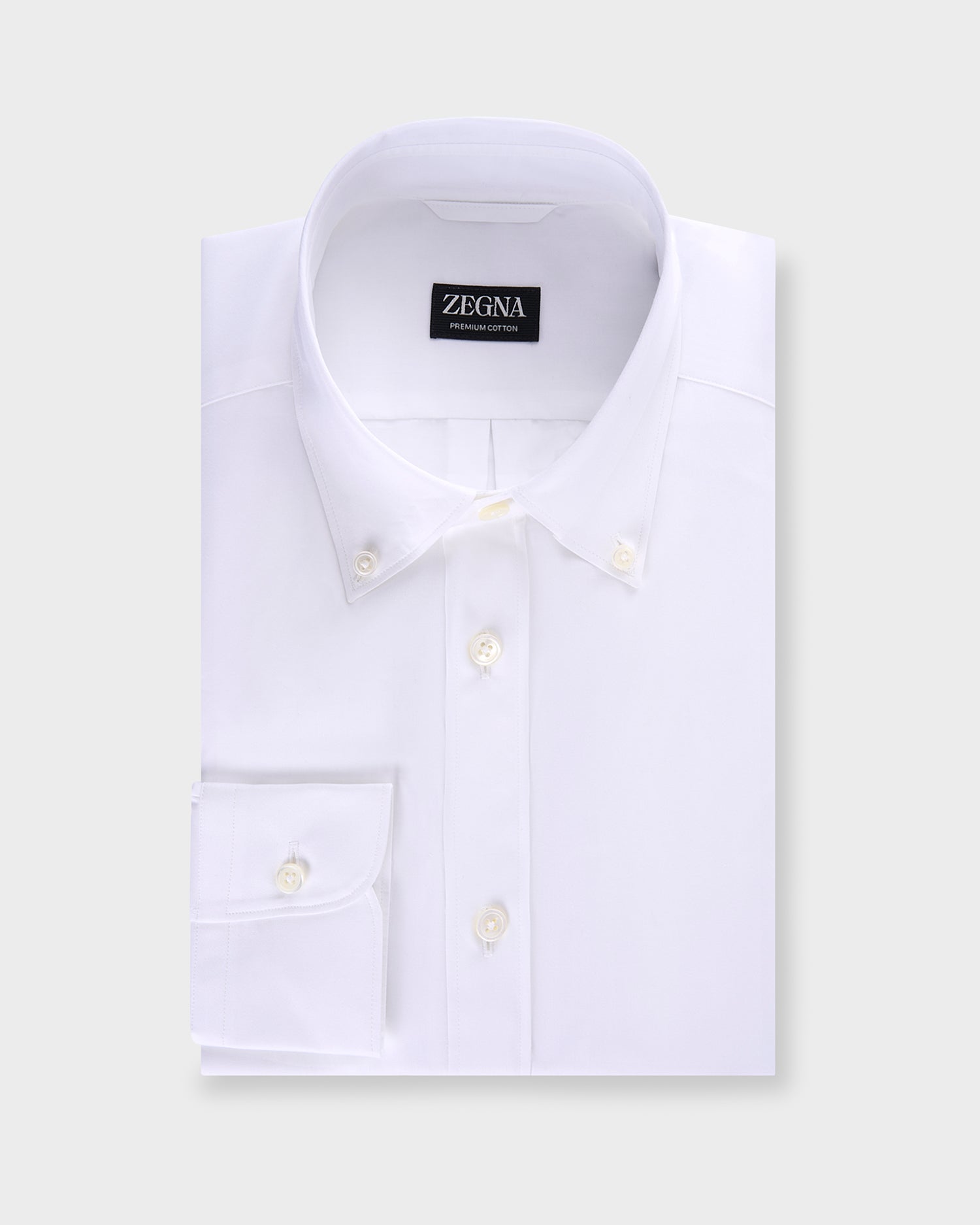 White Premium Cotton Twill Shirt