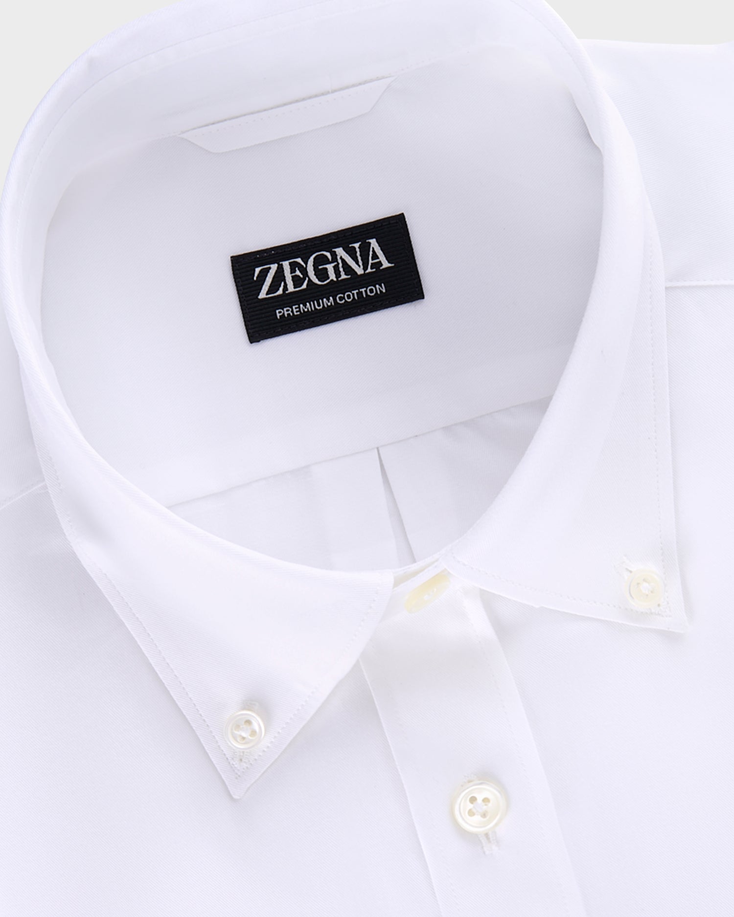 White Premium Cotton Twill Shirt