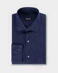 Dark Ink Blue Linen Shirt