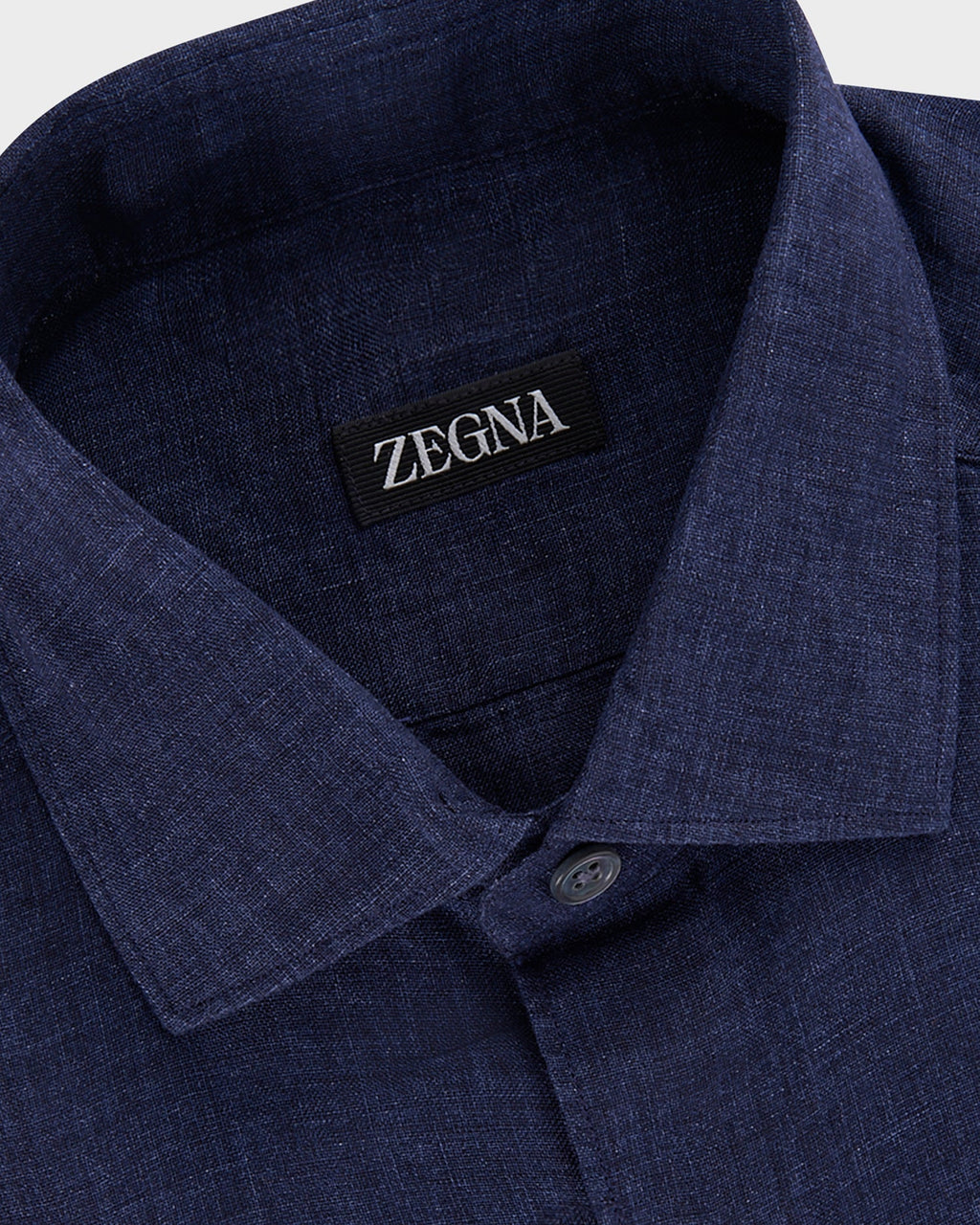 Dark Ink Blue Linen Shirt
