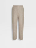 Light Taupe 15milmil15 Wool Silk and Cashmere Pants