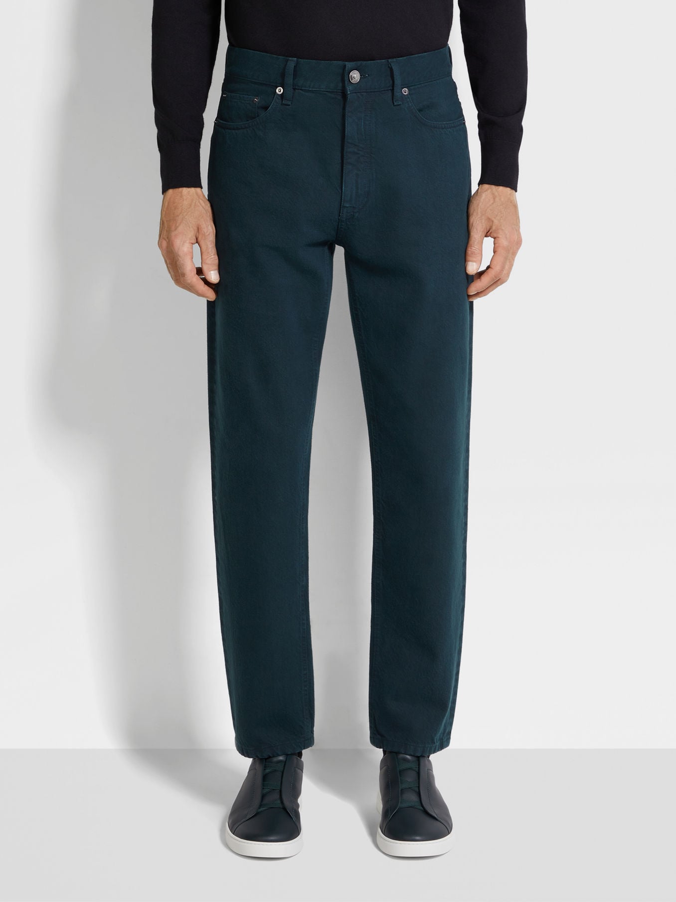 City Cotton 5Pockets - Teal Green