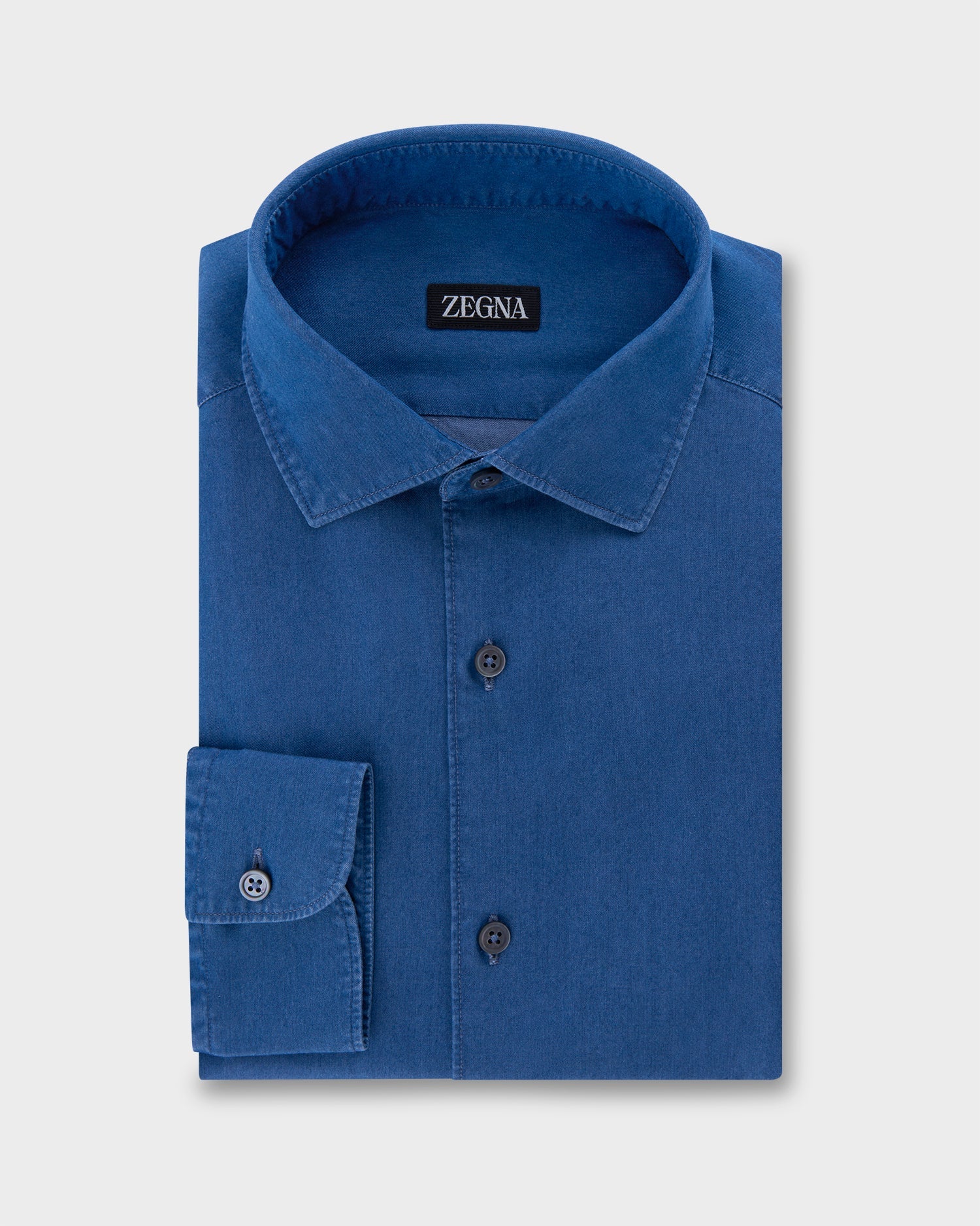 Blue Denim Pure Cotton Shirt