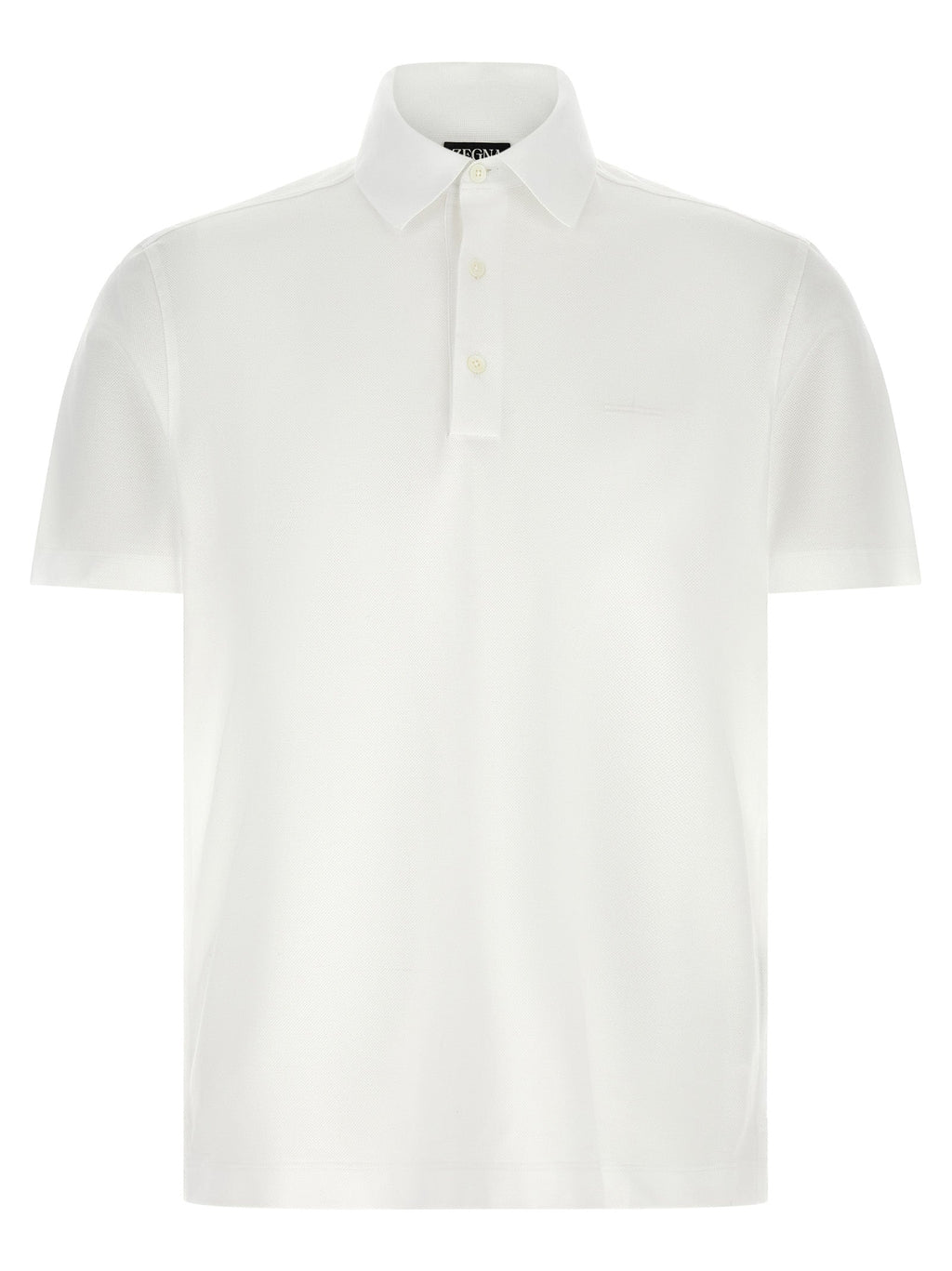 Zegna Men Piqué Cotton Polo Shirt