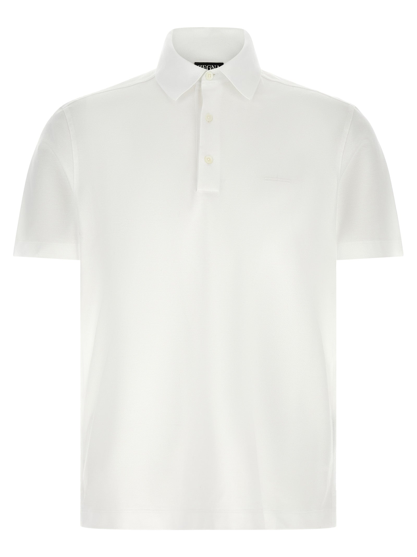 Zegna Men Piqué Cotton Polo Shirt