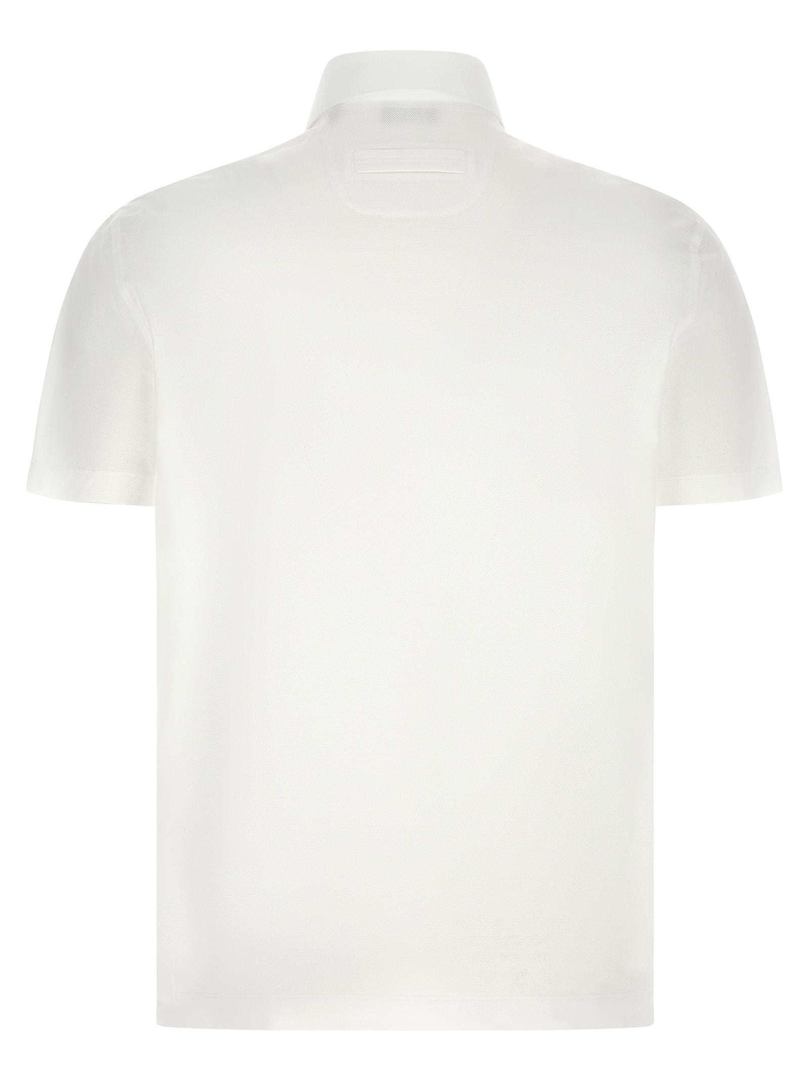 Zegna Men Piqué Cotton Polo Shirt