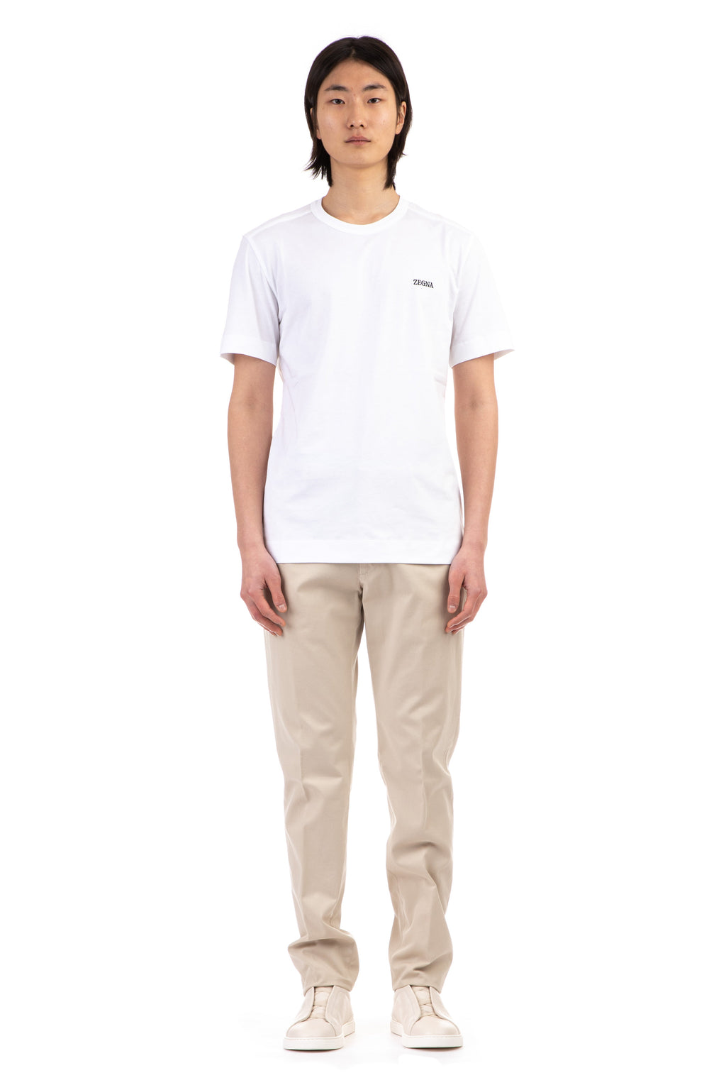 Mercerized Cotton Logo T-Shirt