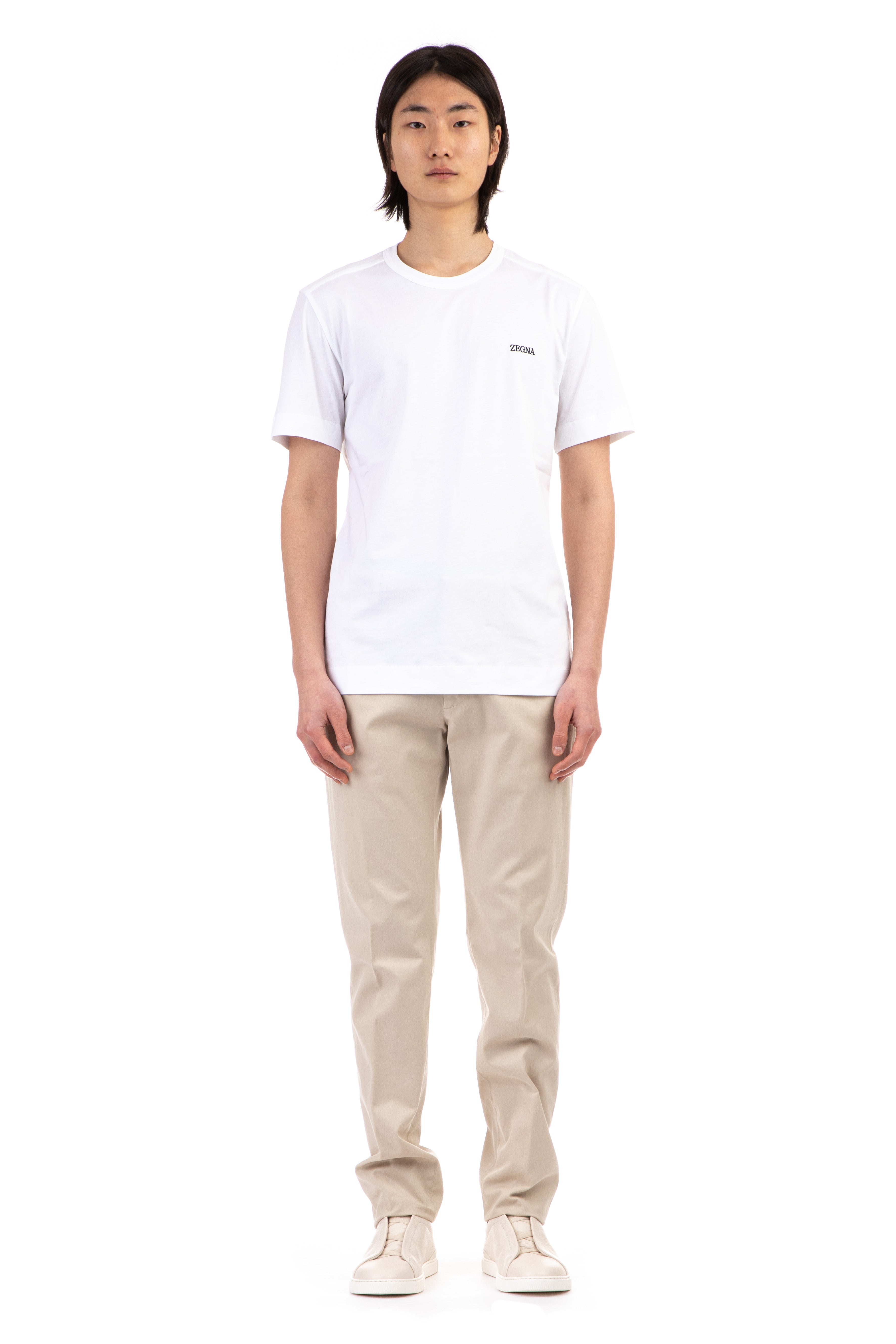 Mercerized Cotton Logo T-Shirt