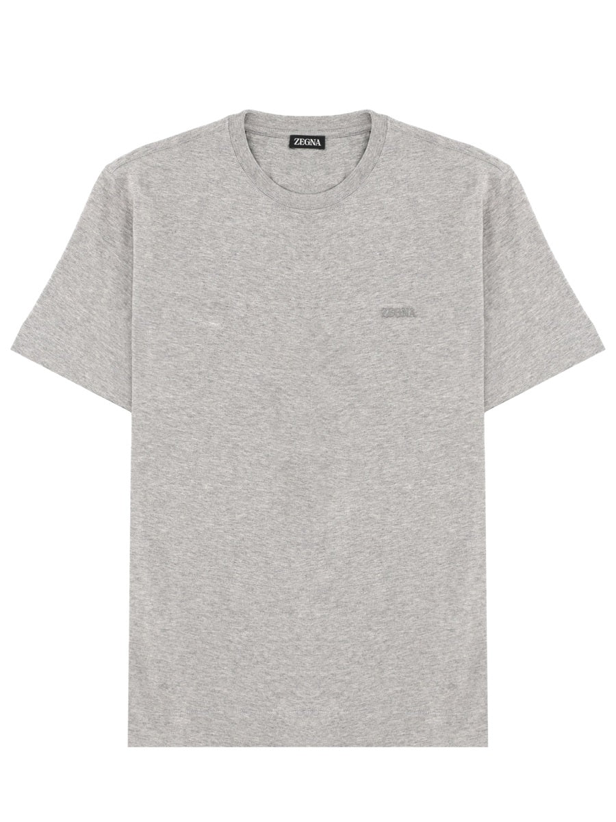 Classic Crew Neckline Chest Logo T-Shirt