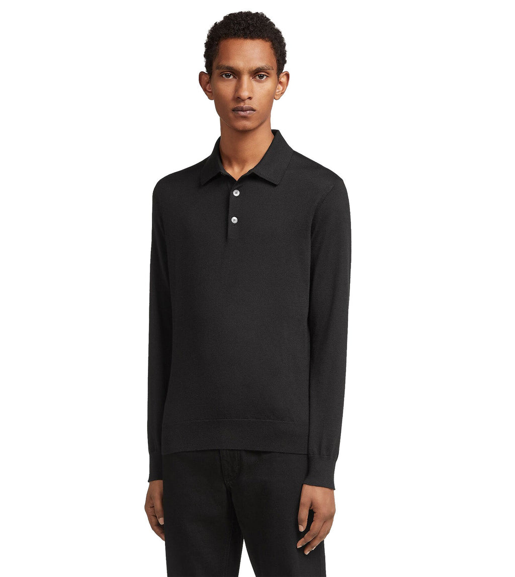 ZEGNA Cashseta Long Sleeve Polo