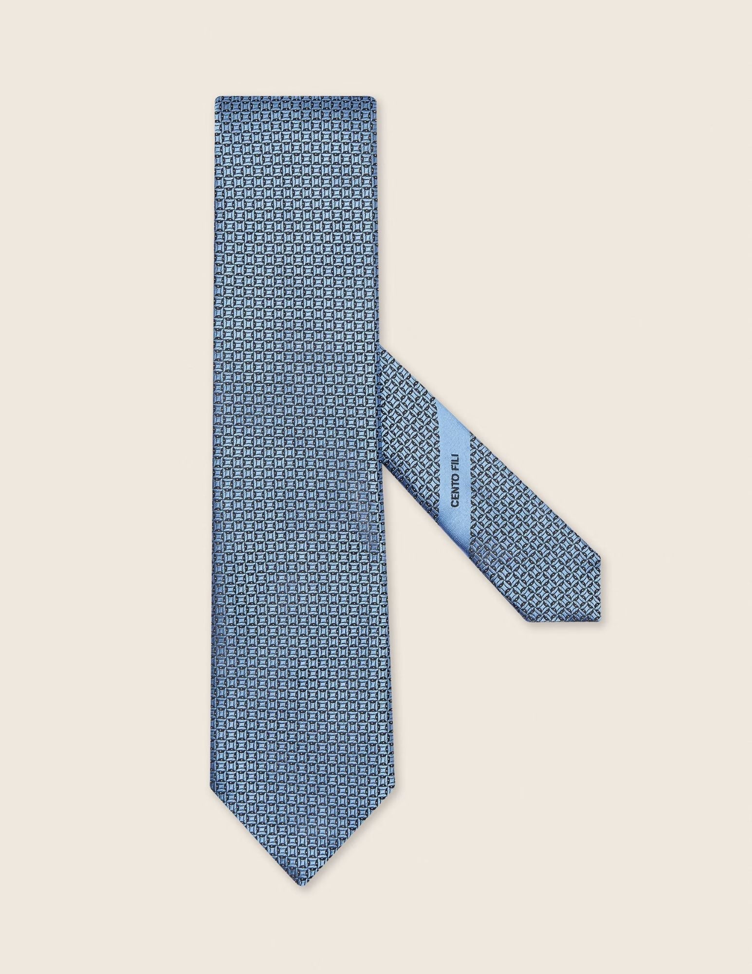 Zegna CENTO FILI Silk Tie | Light Blue