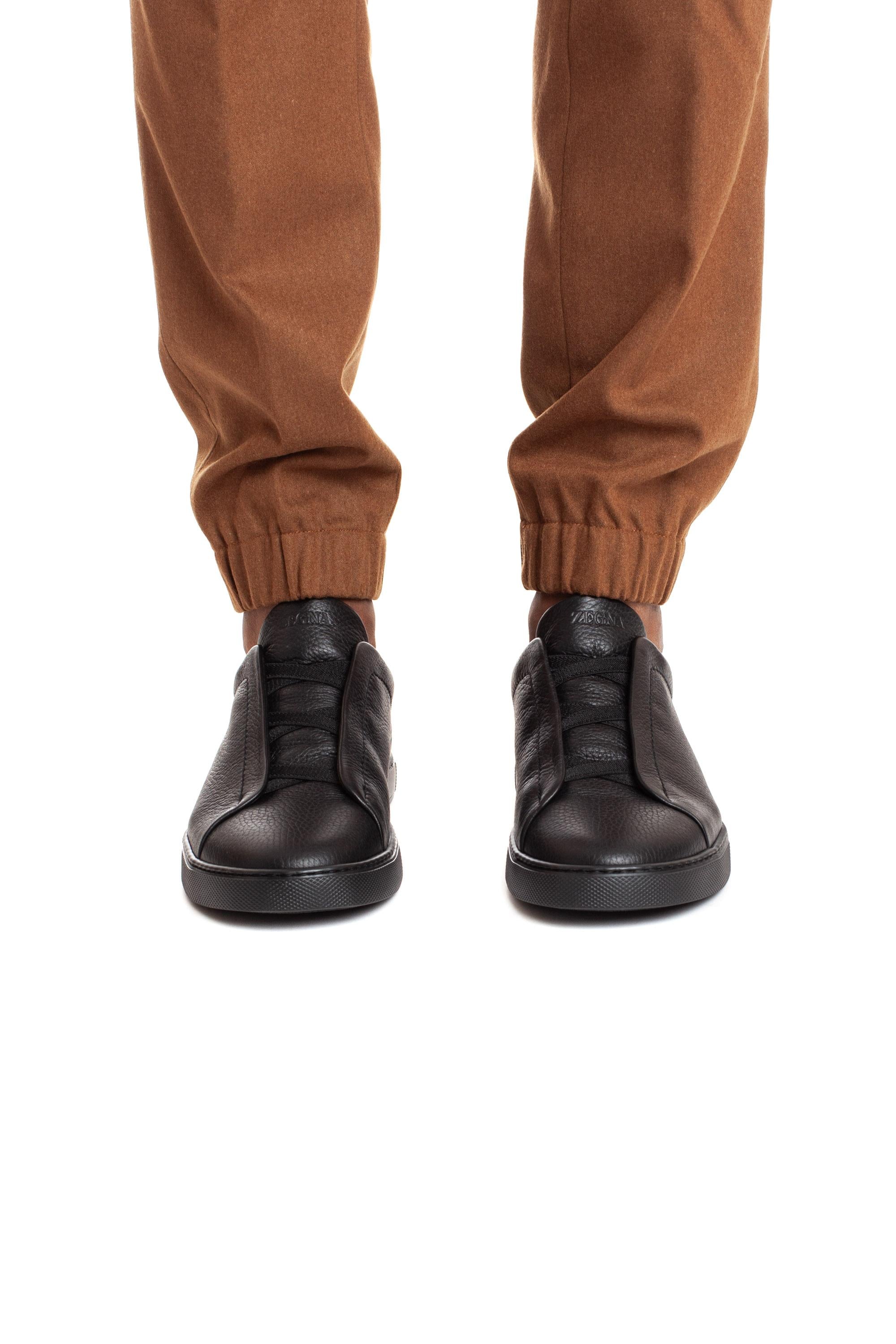 Sneakers Triple Stitch in pelle di cervo