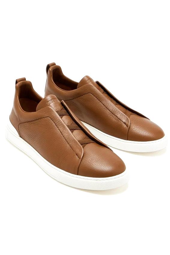 Sneakers Triple Stitch in pelle di cervo