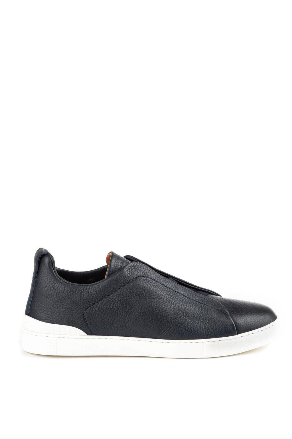 Sneaker triple stitch in cervo supersoft