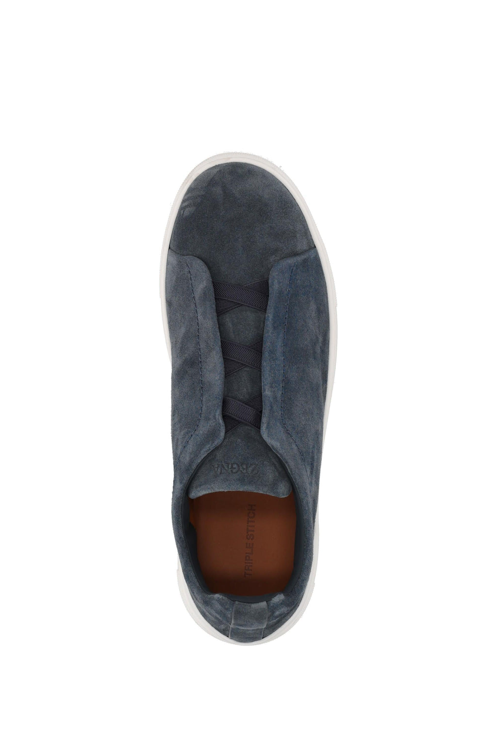 Sneakers Triple Stitch in camoscio