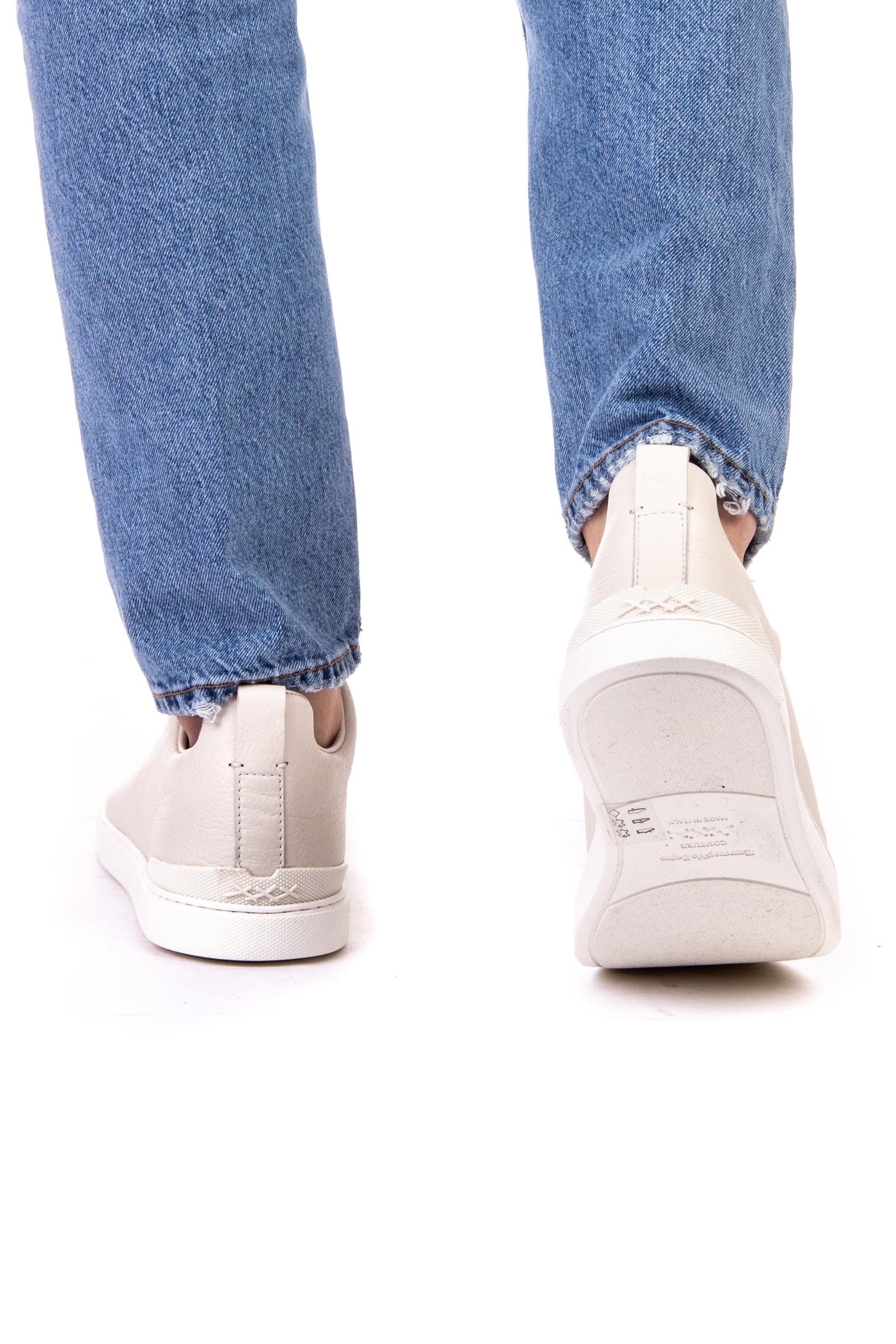 Sneakers Triple Stitch in cervo supersoft
