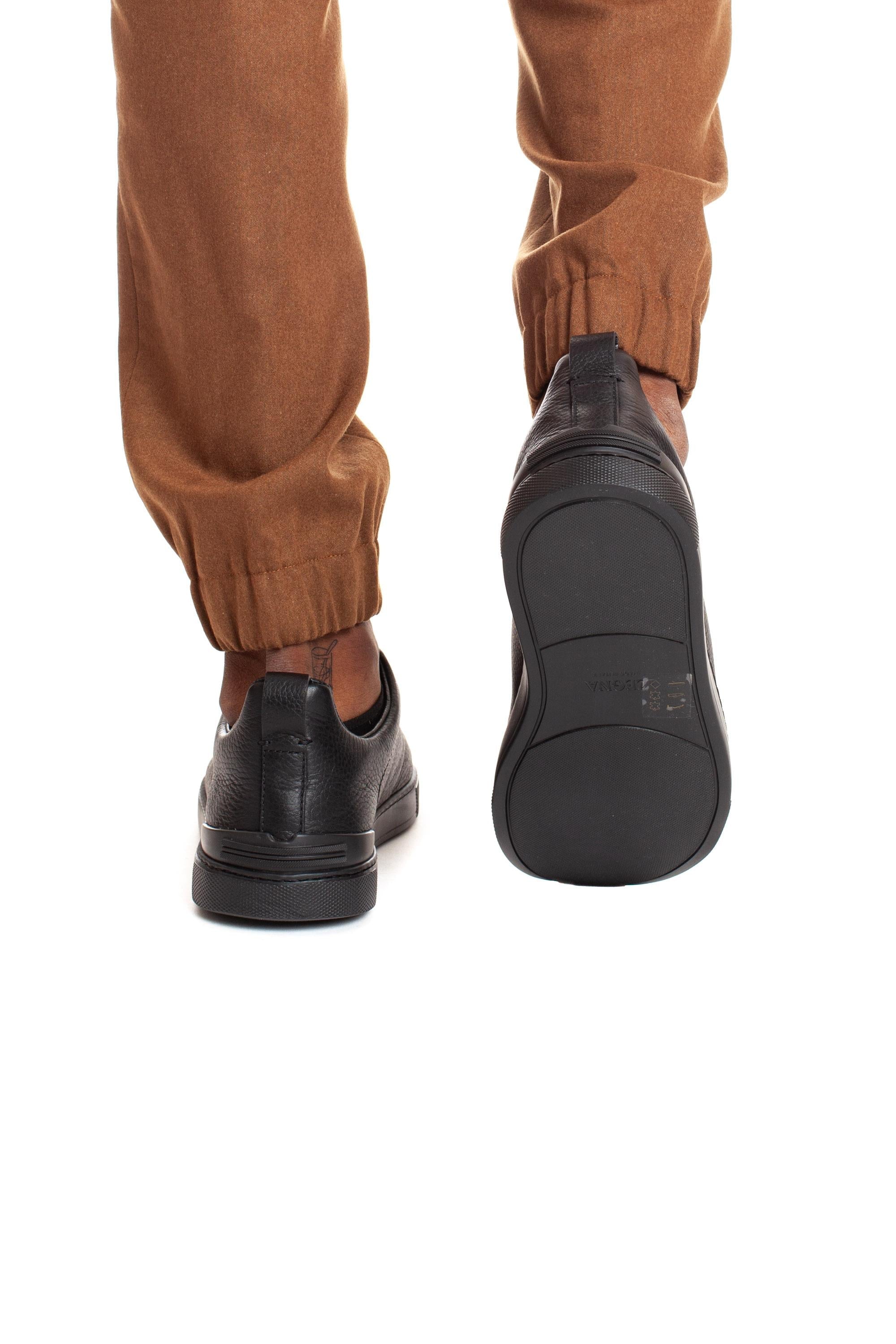 Sneakers Triple Stitch in pelle di cervo