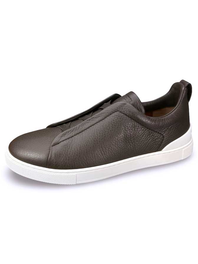 Triple Stitch Deerskin Sneaker