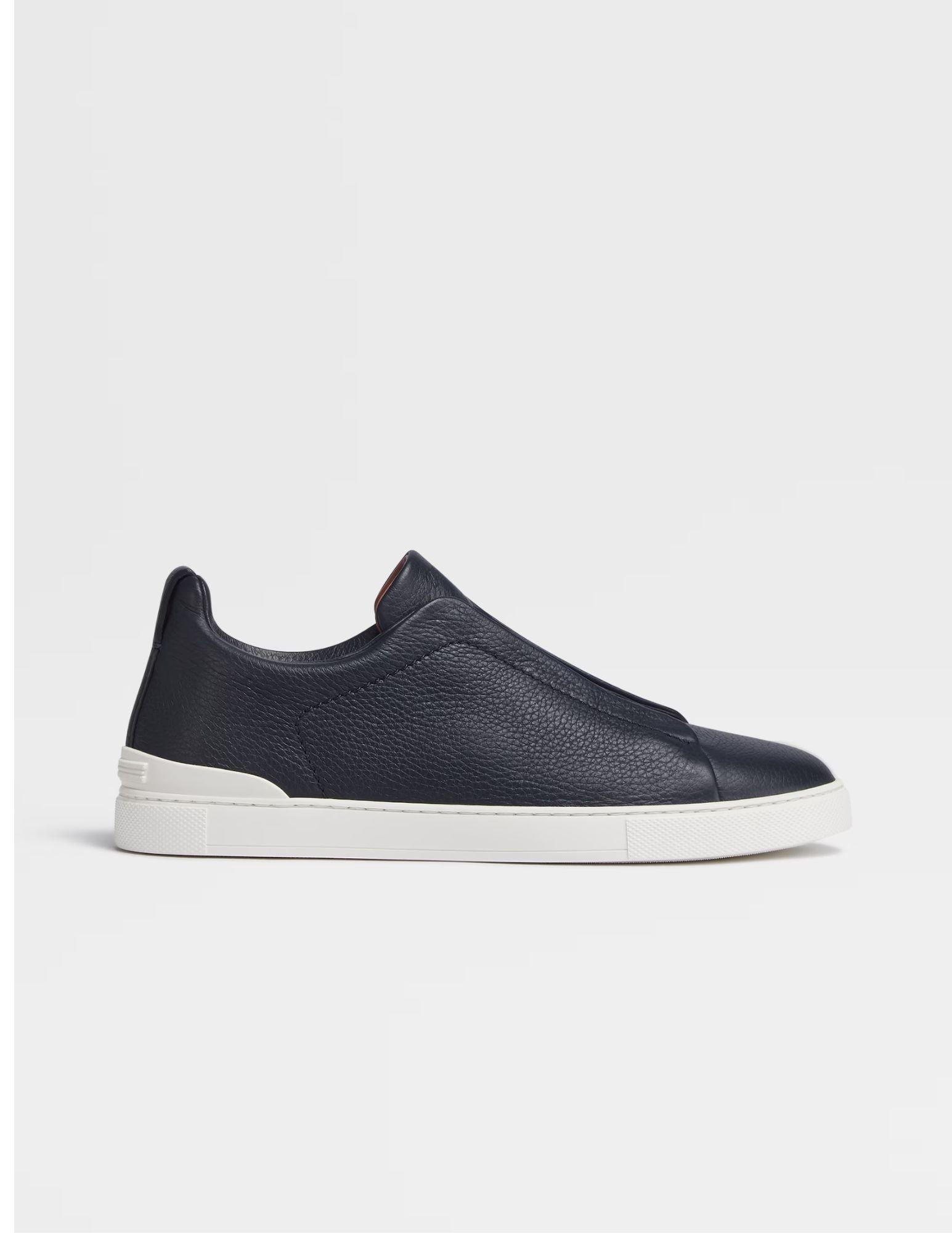 Triple Stitch Sneakers | Navy Blue Deerskin