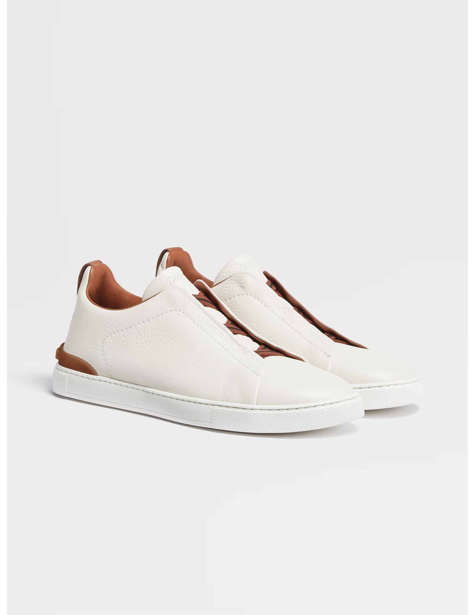 Triple Stitch Sneakers | Off White Deerskin