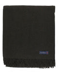 Ermenegildo Zegna Throw Blanket Dark Brown - Wool Cashmere Silk SALE