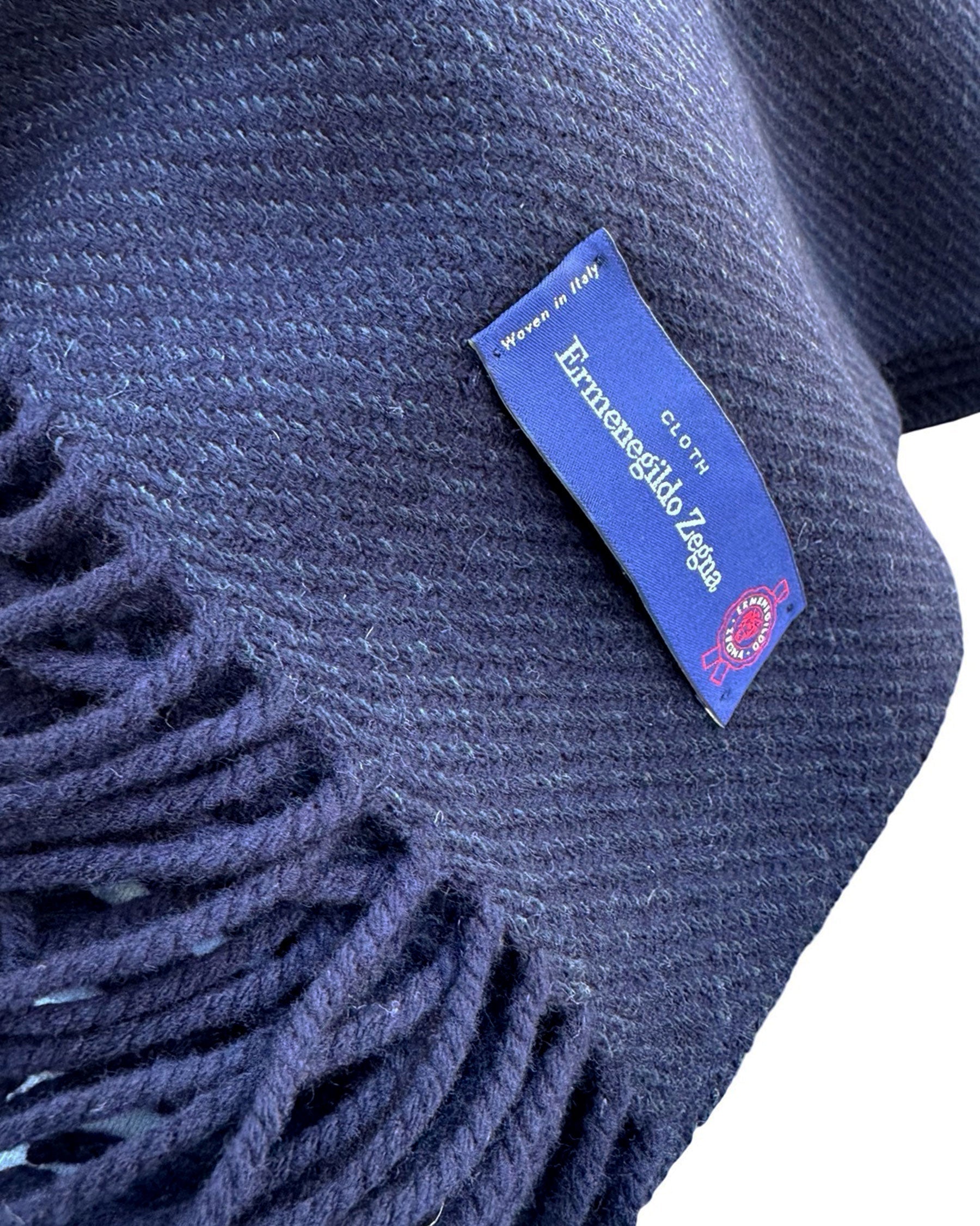Ermenegildo Zegna Throw Blanket Dark Blue - Wool Cashmere