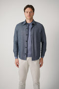 Zegna Cashmere Buttoned Jacket Dark Blue