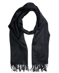 Ermenegildo Zegna Scarf Oasi Cashmere Solid Black - SALE