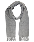 Ermenegildo Zegna Cashmere Scarf Gray Pattern SALE
