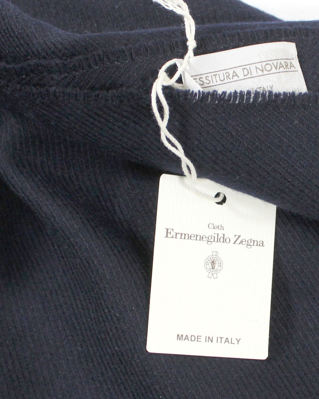 Tessitura Di Novara Cashmere Throw Blanket Dark Blue - Zegna Fabrics SALE