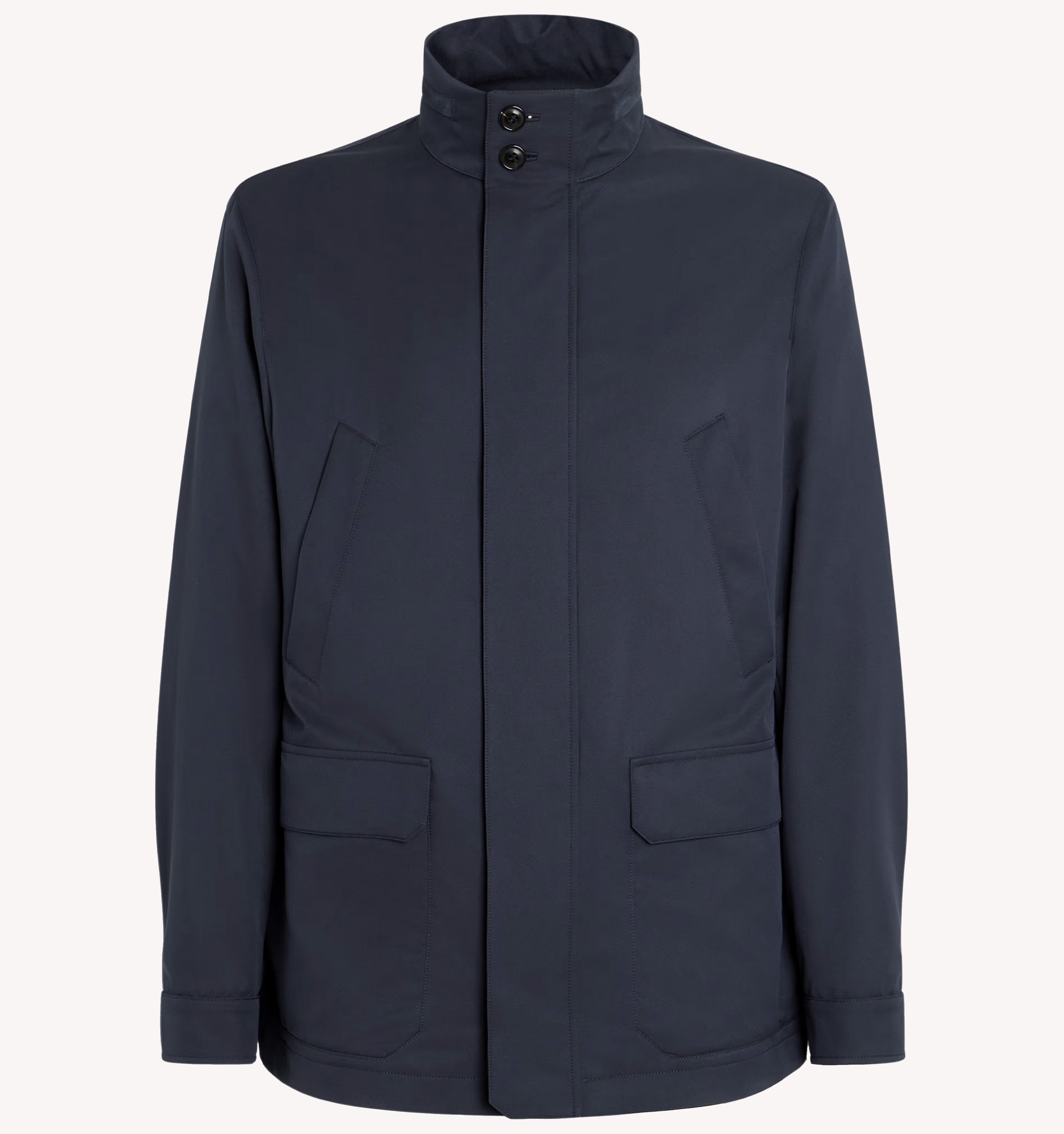 Zegna Technical Field Jacket in Navy