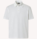 Zegna Piqué Polo in White
